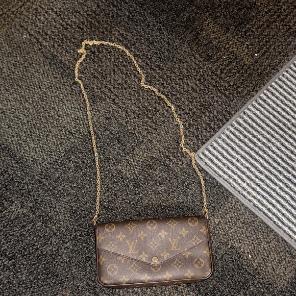 Louis Vuitton Handbags - Louis Vuitton Monogram Crossbody Bag with Gold Chain